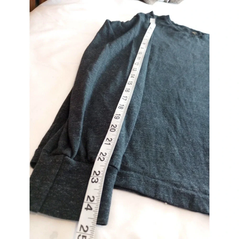 Polo Ralph‎ Lauren T Shirt Mens M Gray Heather Red V Neck Long Sleeve
